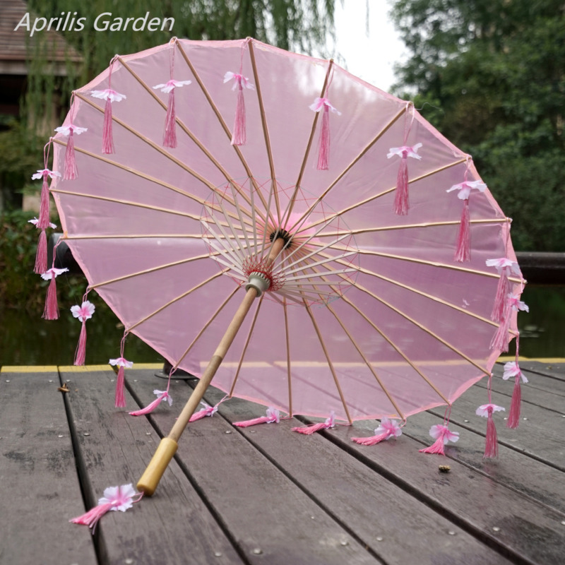 Photography Game - Hanfu-paraguas antiguo de lluvia para mujer,