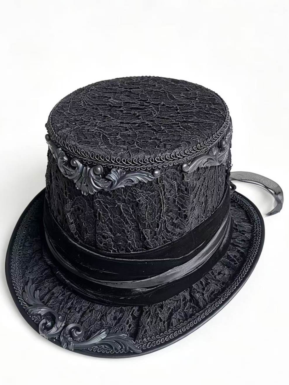 Photography Dark Cloth - Sombrero de copa ajustable con encaje