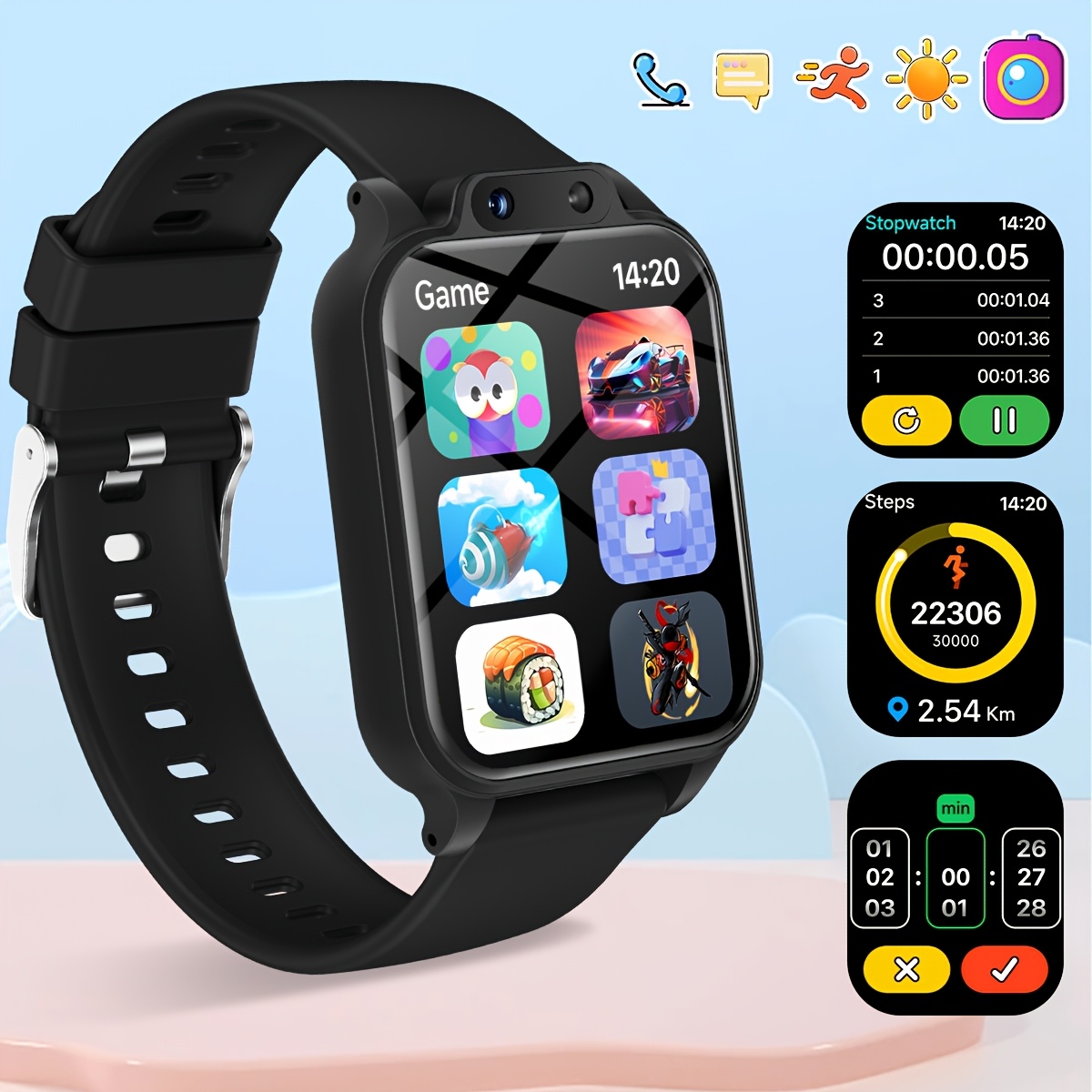 Photography Game - Reloj Inteligente para Niños con 18