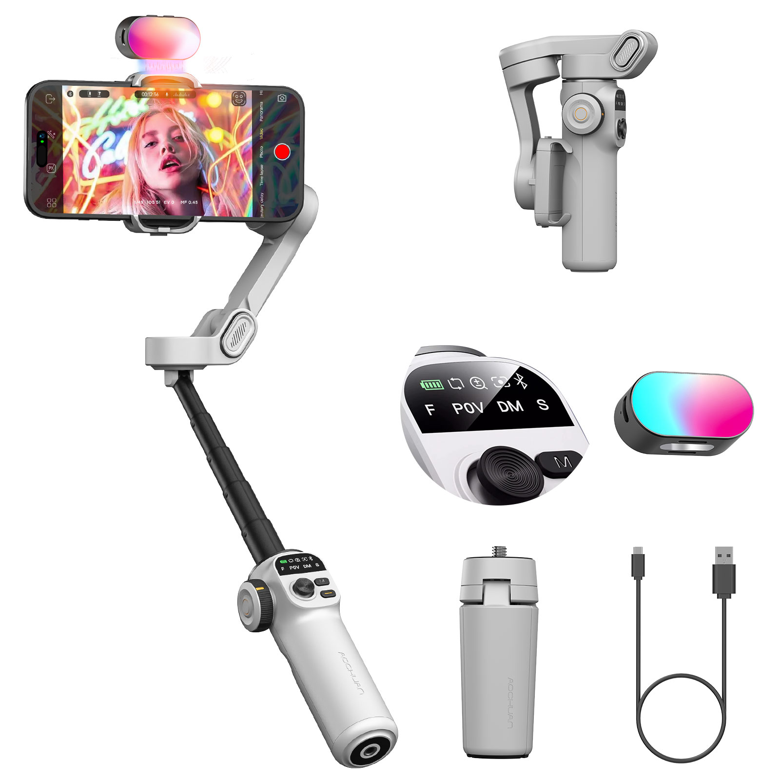 Handheld Stabilizer Gimbal - Aochuan Smart X2 Kit Estabilizador de