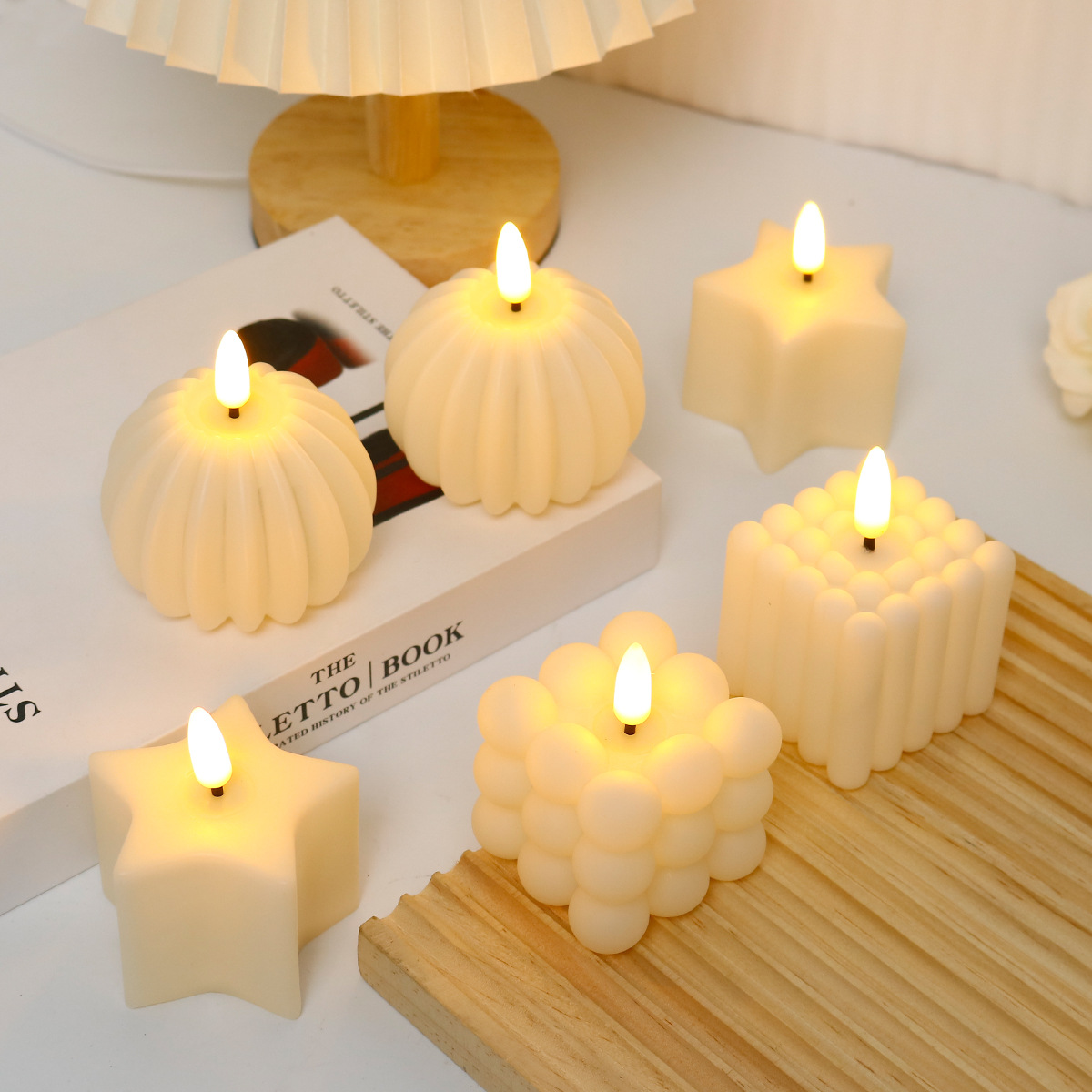 Vela LED en Forma de Cubo para - Photography Wedding reseña y precio