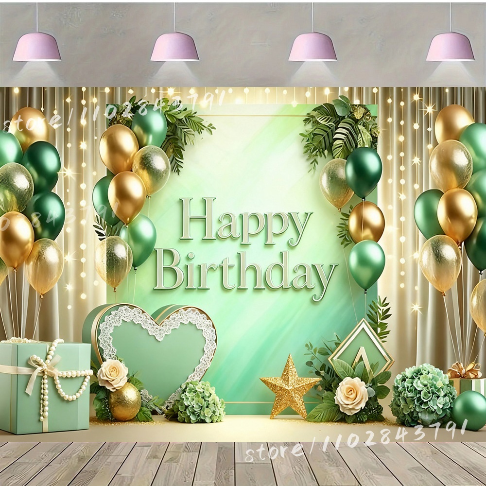 Fondo de feliz cumpleaños verd - Photography Dark Cloth reseña y precio