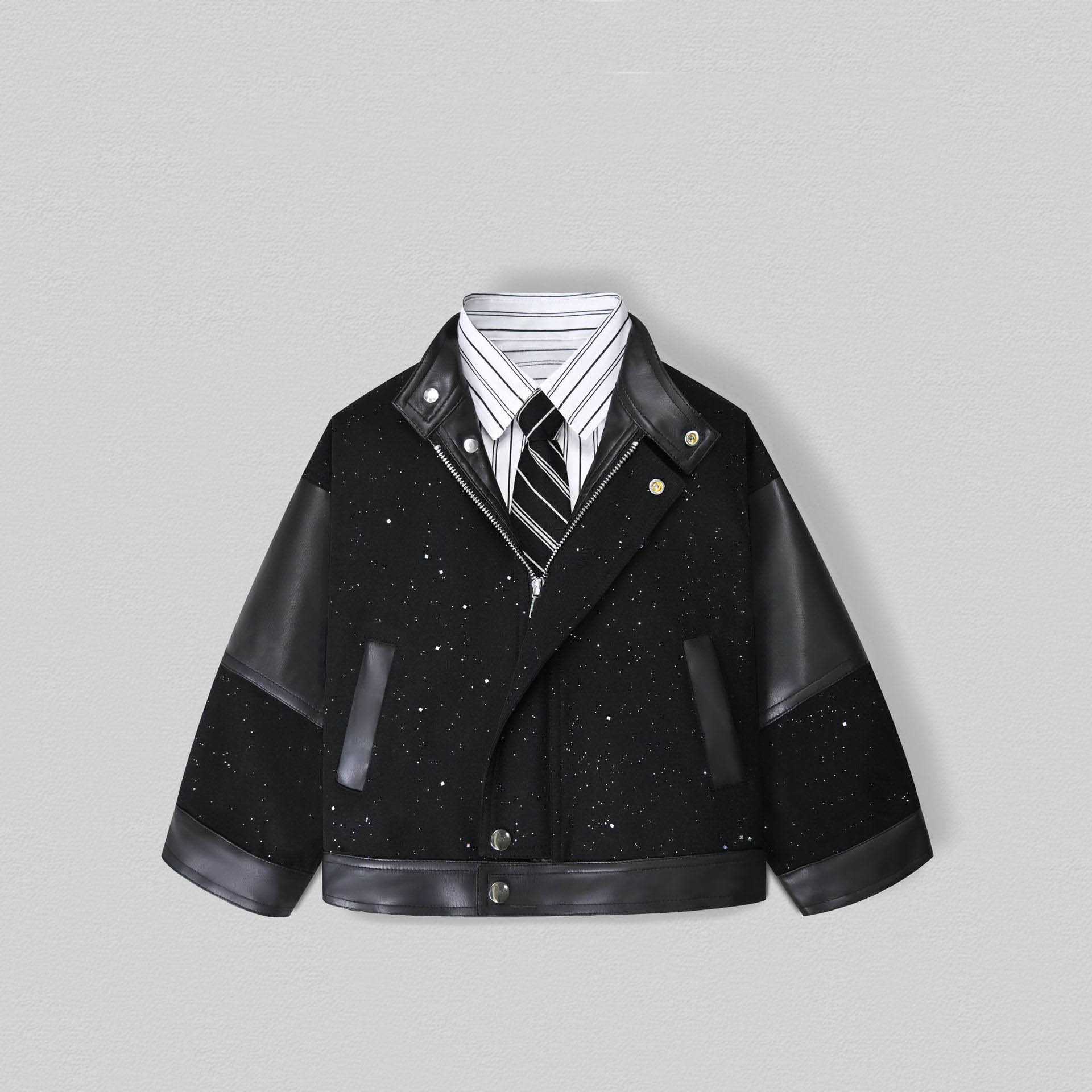 Chaqueta de cuero Pu brillante - Photography Wedding reseña y precio
