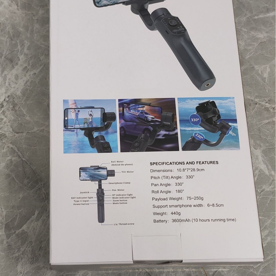 Estabilizador de Gimbal de Tre - Handheld Stabilizer Gimbal reseña y precio
