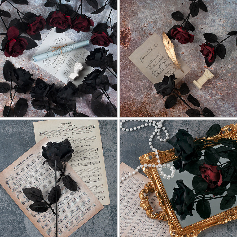 2 piezas de flores de rosa de  - Photography Dark Cloth reseña y precio