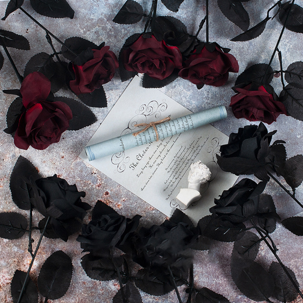 2 piezas de flores de rosa de  - Photography Dark Cloth reseña y precio