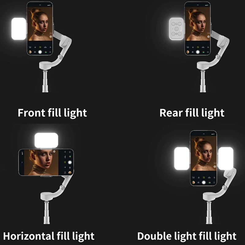 Luz de relleno LED magnética p - Handheld Stabilizer Gimbal reseña y precio